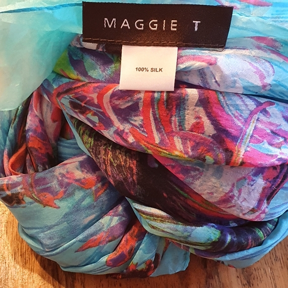 Maggie T Silk Scarf - Picture 4 of 4